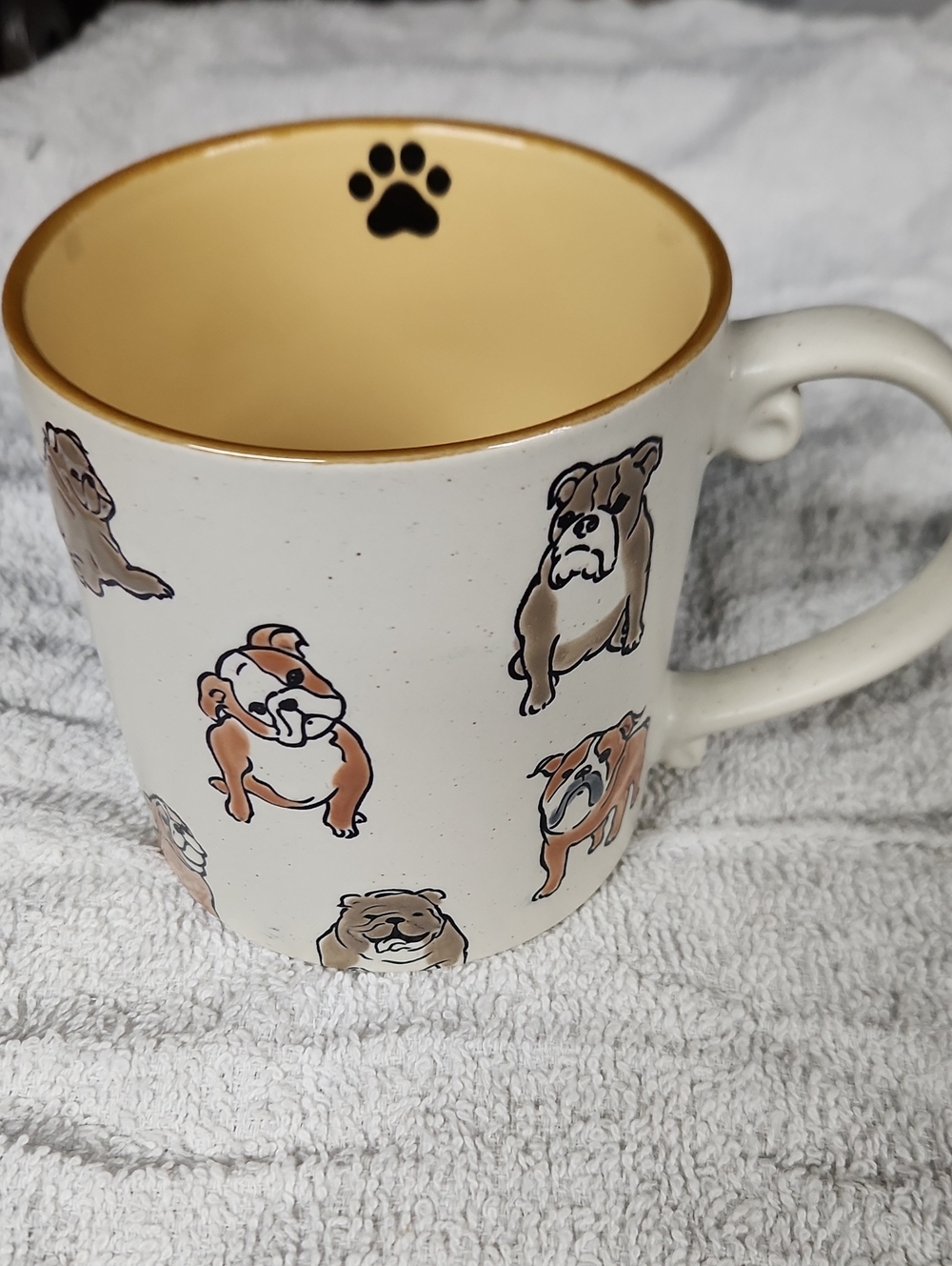 NWT 2024 Spectrum Designz English Bulldog Cream 21 Oz Mug